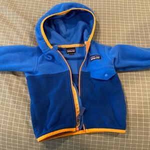 Patagonia Baby fleece, blue, size 3-6 months